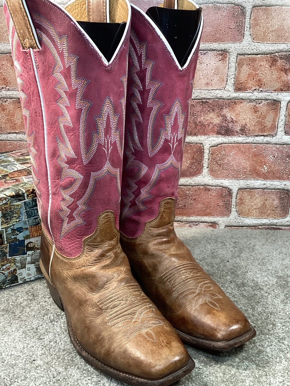 Justin Bent Rail womens western Cowboy boots size 8.5
